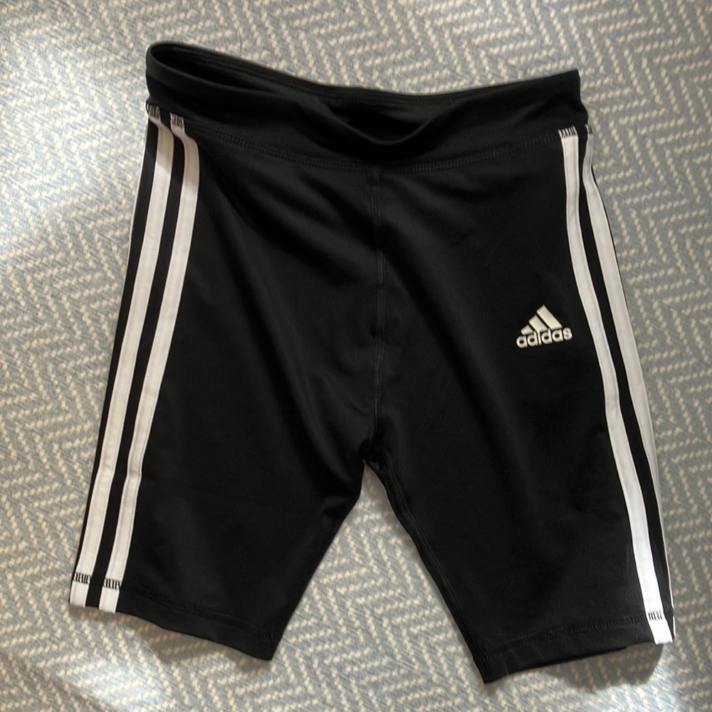 Adidas Girls Black Bike Shorts NEW